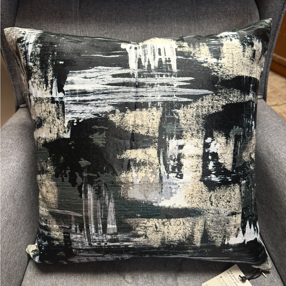 West Elm Painterly Brocade Cushion Cover - Picture 5 of 9